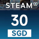 Steam Wallet Gift Card 30 SGD Steam Key SINGAPORE